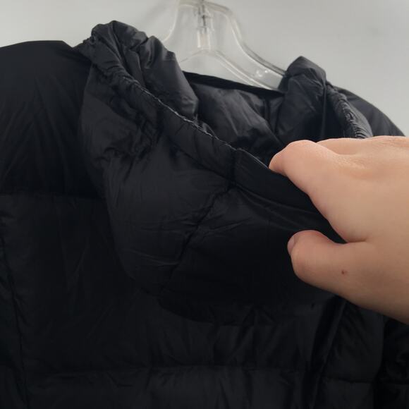 Eddie Bauer Women's Full Zip Up Hooded Puffer Jacket Long Sleeve Black Small NWT - Picture 4 of 8